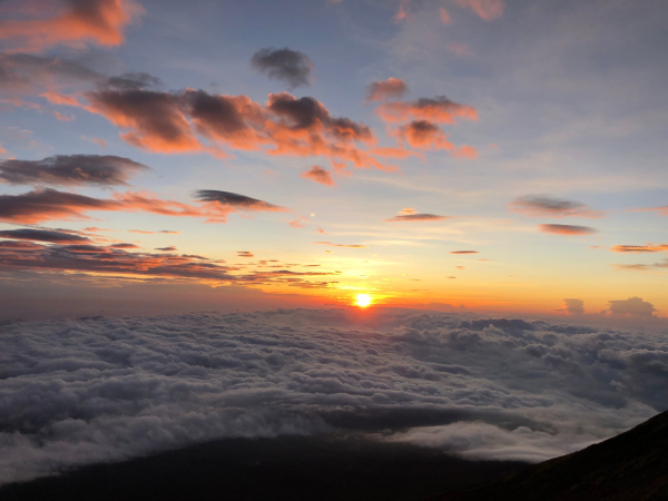 富士山からみた日の出