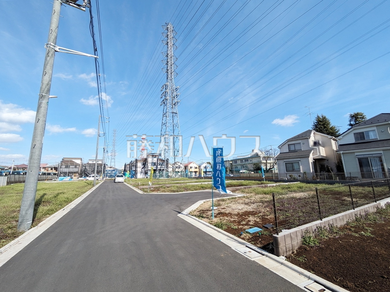 接道状況および現場風景　【小平市小川町１丁目】／撮影日：2024年2月24日