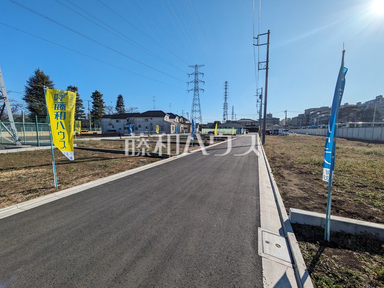 接道状況および現場風景　【小平市小川町１丁目】／撮影日：2024年1月5日