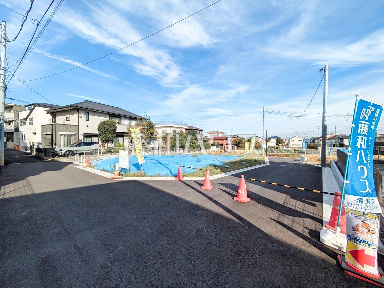 現場風景【清瀬市野塩１丁目】見学はしたいけど、なかなか時間が取れない・・・そんな方に出勤前や仕事終わりにマイホームを見学できるサポートをいたします。／撮影日：2024年10月31日