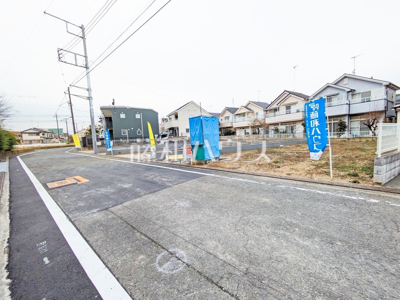接道状況および現場風景　【日野市万願寺３丁目】／撮影日：2025年2月1日