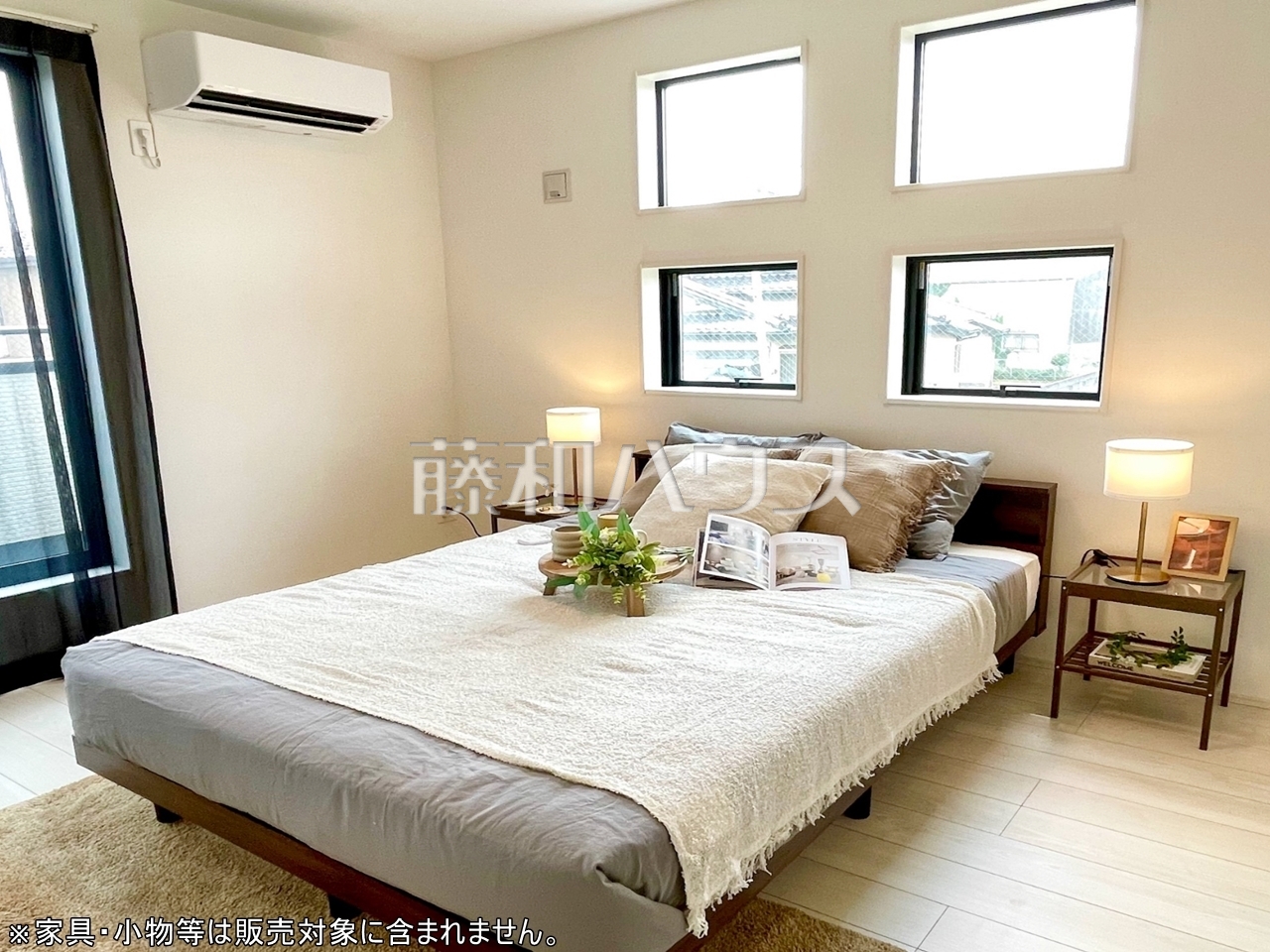 モデルハウス写真　全居室角部屋仕様で2面採光を実現！　お天気の良い日には窓を開けて換気もできるので気持ち良いですね。　【富士見市大字水子】
