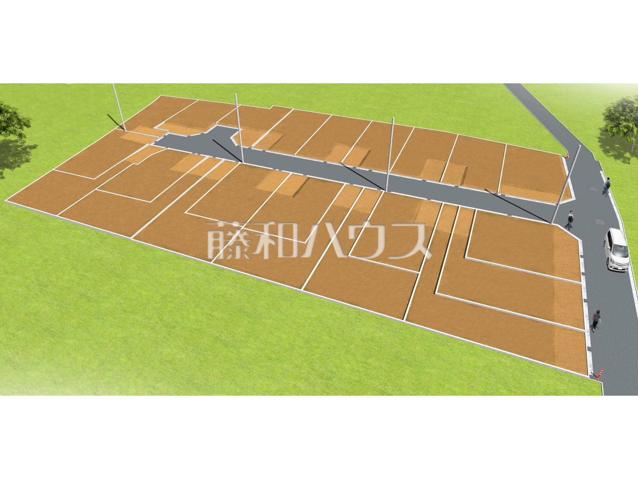 造成完了予想図　【調布市富士見町１丁目】