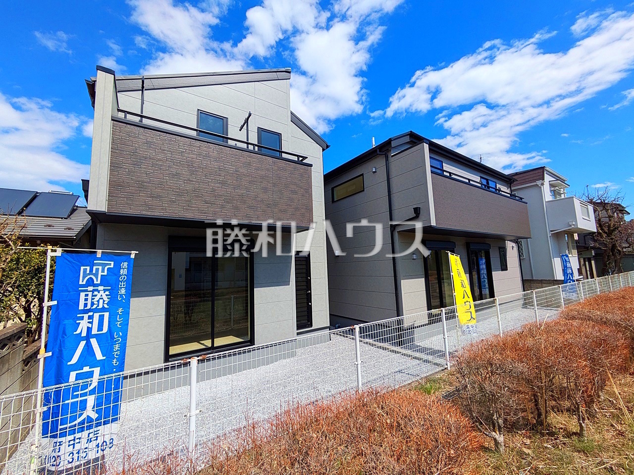 ≪現地外観≫堂々完成、いつでもご内覧いただけます！ぜひ実物をご覧いただきたく思います。喜んでご案内いたしますのでお気軽にお問合せ下さい。　／撮影日：2025年3月20日