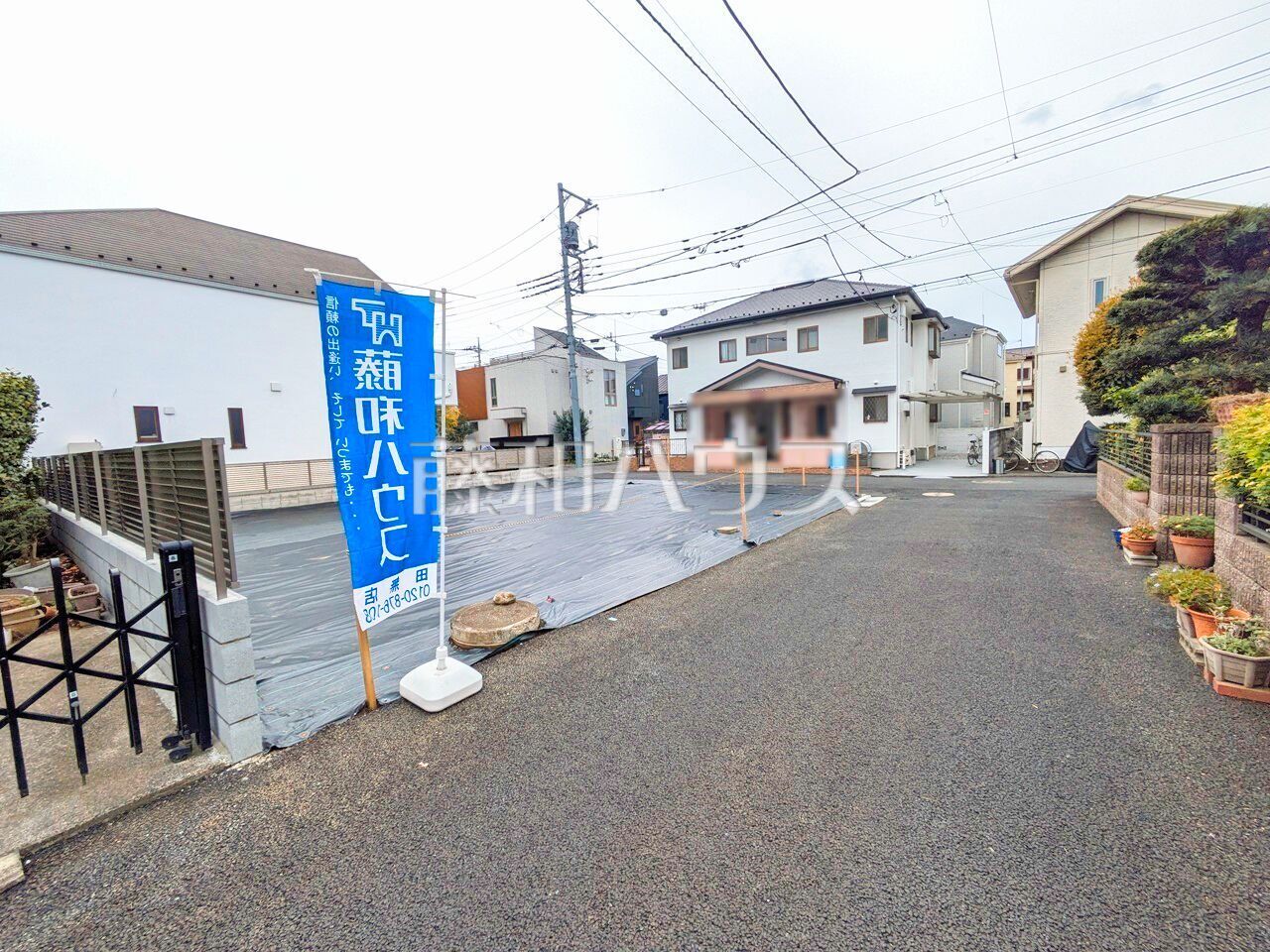 接道状況および現場風景　【西東京市南町６丁目】／撮影日：2025年4月6日