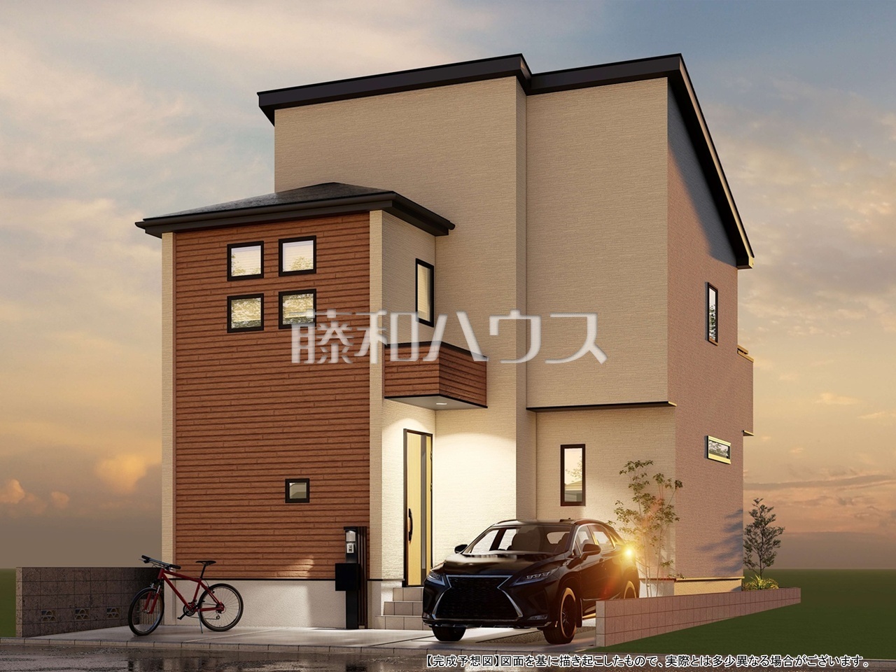 2号棟 完成予想図(外観) 【東久留米市本町4丁目】