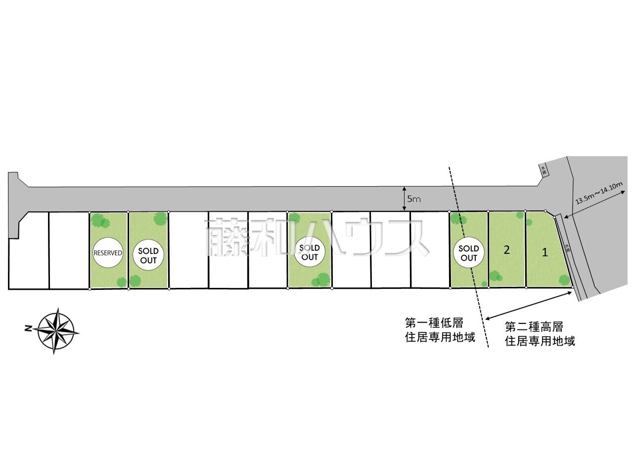 全体区画図　【小平市小川町１丁目】