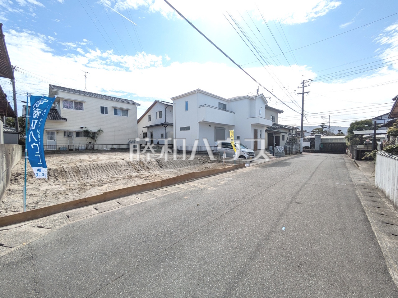 接道状況および現場風景　【福岡市早良区重留１丁目】／撮影日：2025年3月14日