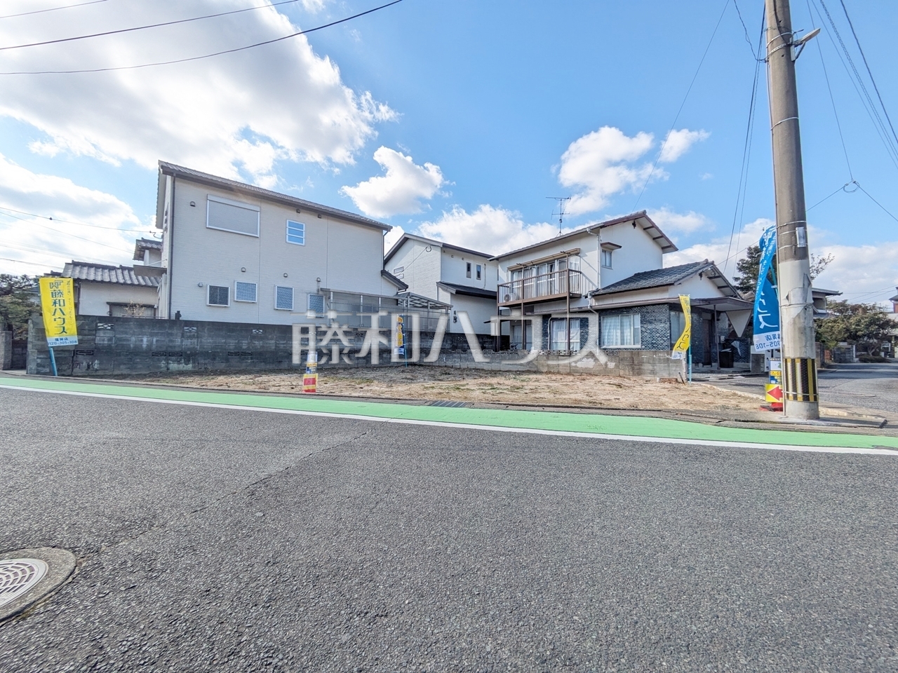 接道状況および現場風景　【福岡市南区桧原２丁目】／撮影日：2025年1月30日