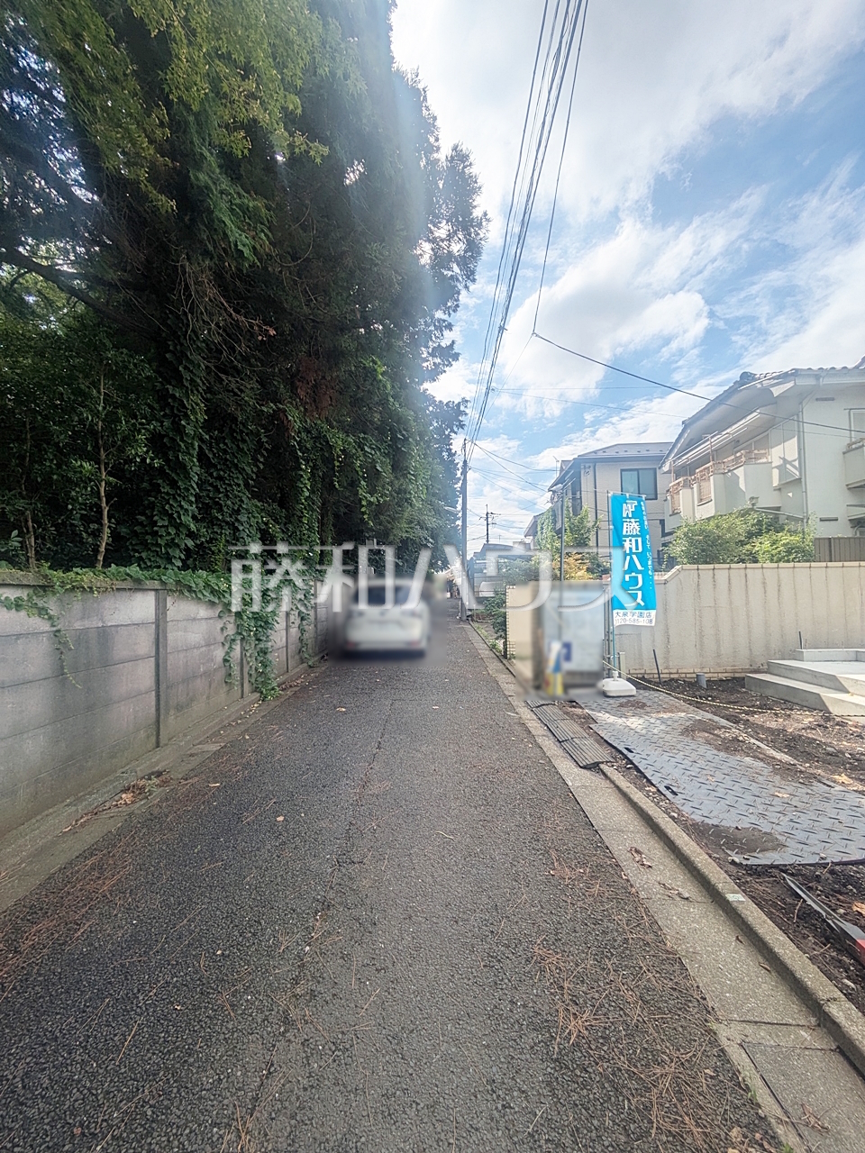 接道状況および現場風景　【練馬区南大泉５丁目】／撮影日：2025年7月14日