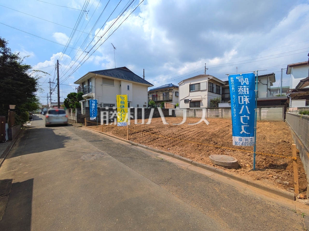 接道状況および現場風景　【昭島市緑町２丁目】／撮影日：2025年6月20日