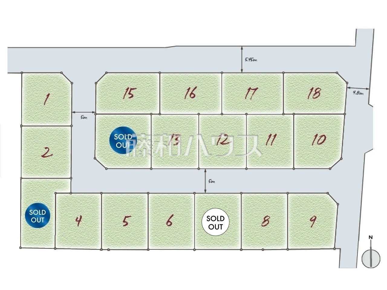 全体区画図 【国立市東3丁目】