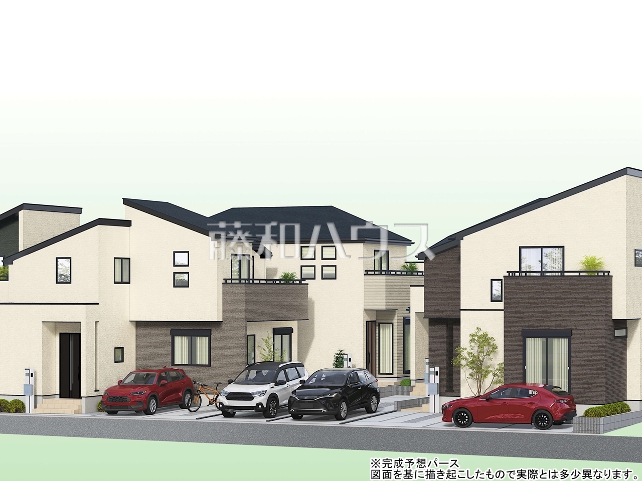 完成予想図（外観）　【東村山市秋津町２丁目】