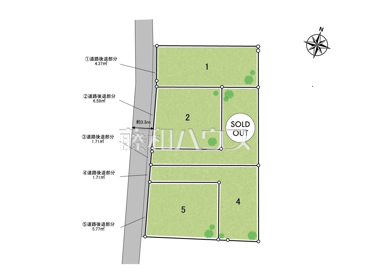 全体区画図　【東村山市秋津町２丁目】