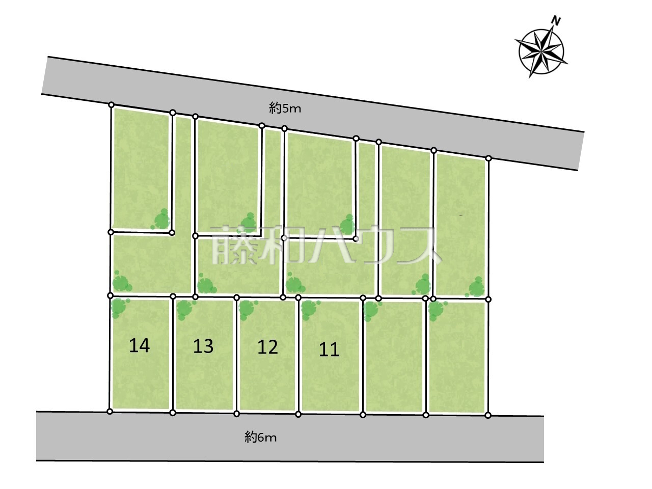 全体区画図 【日野市平山4丁目】平日のご案内も可能です。まずはお気軽にお問合せ下さいませ。