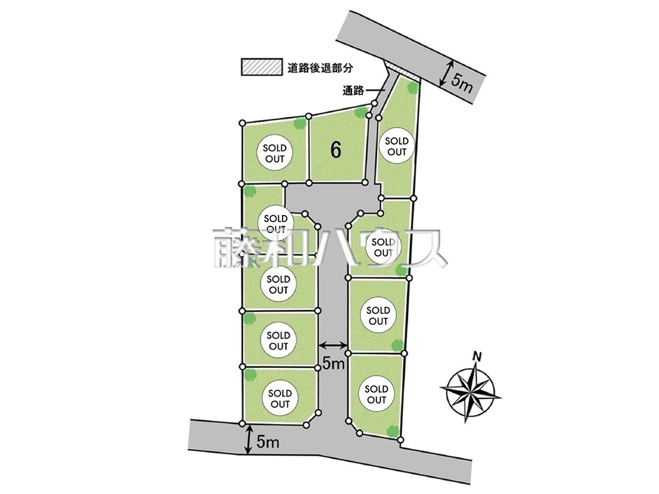 全体区画図 【清瀬市中里4丁目】 見学はしたいけど、なかなか時間が取れない・・・そんな方に出勤前や仕事終わりにマイホームを見学できるサポートをいたします。