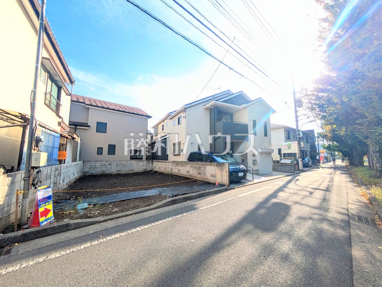 接道状況および現場風景 【東村山市萩山町3丁目】/撮影日:2025年11月7日