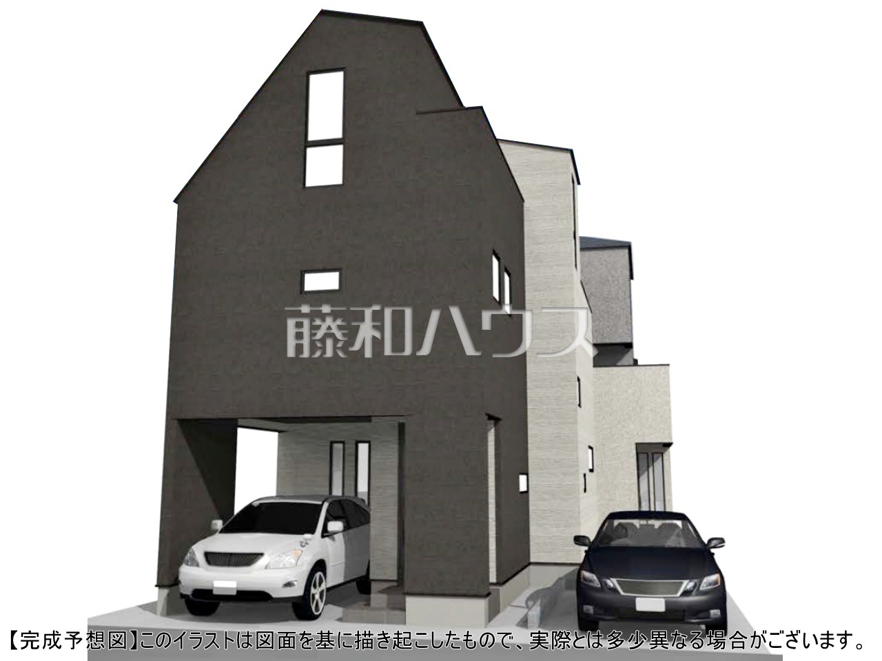 ≪完成予想図(外観)≫建物のプレゼンをさせていただきますので、実際の完成イメージを思い描いていただくことができます。お気軽にお問合せ下さい。【府中市白糸台3丁目】