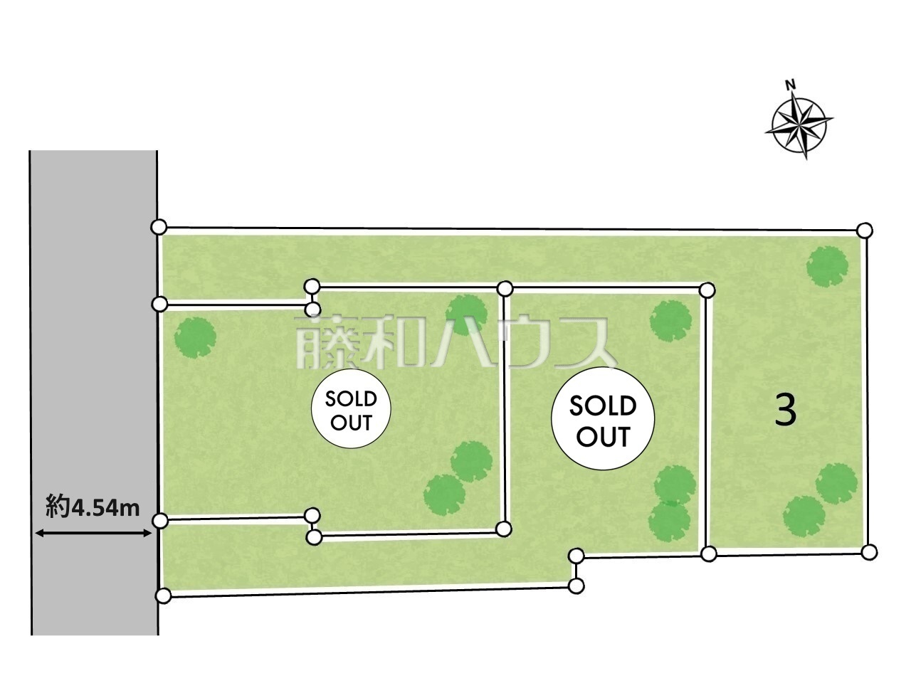 全体区画図 【国分寺市本多3丁目】