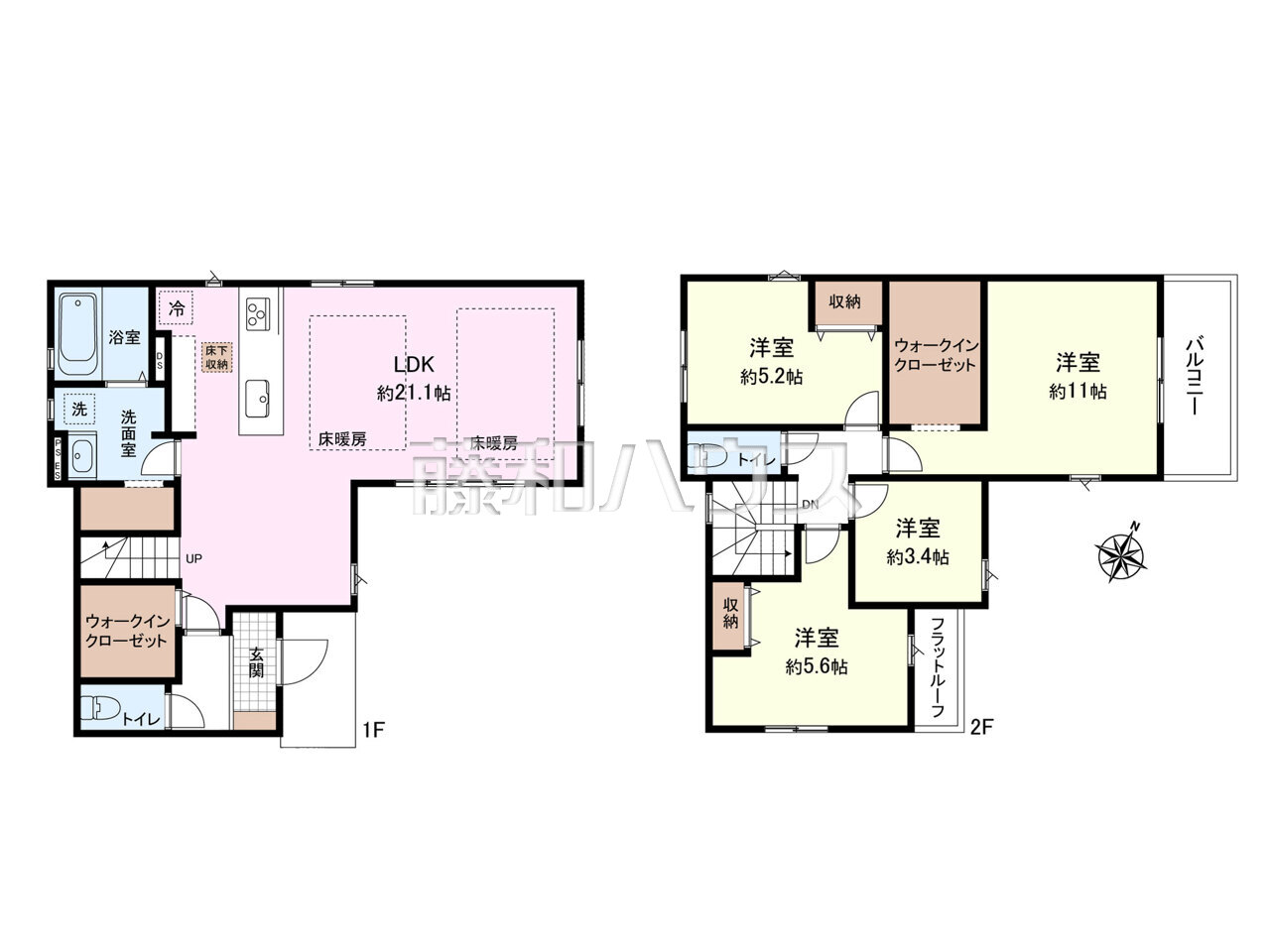 間取図【東久留米市本町2丁目】ぜひ実物をご覧いただきたく思います。喜んでご案内いたしますのでお気軽にお問合せ下さい。