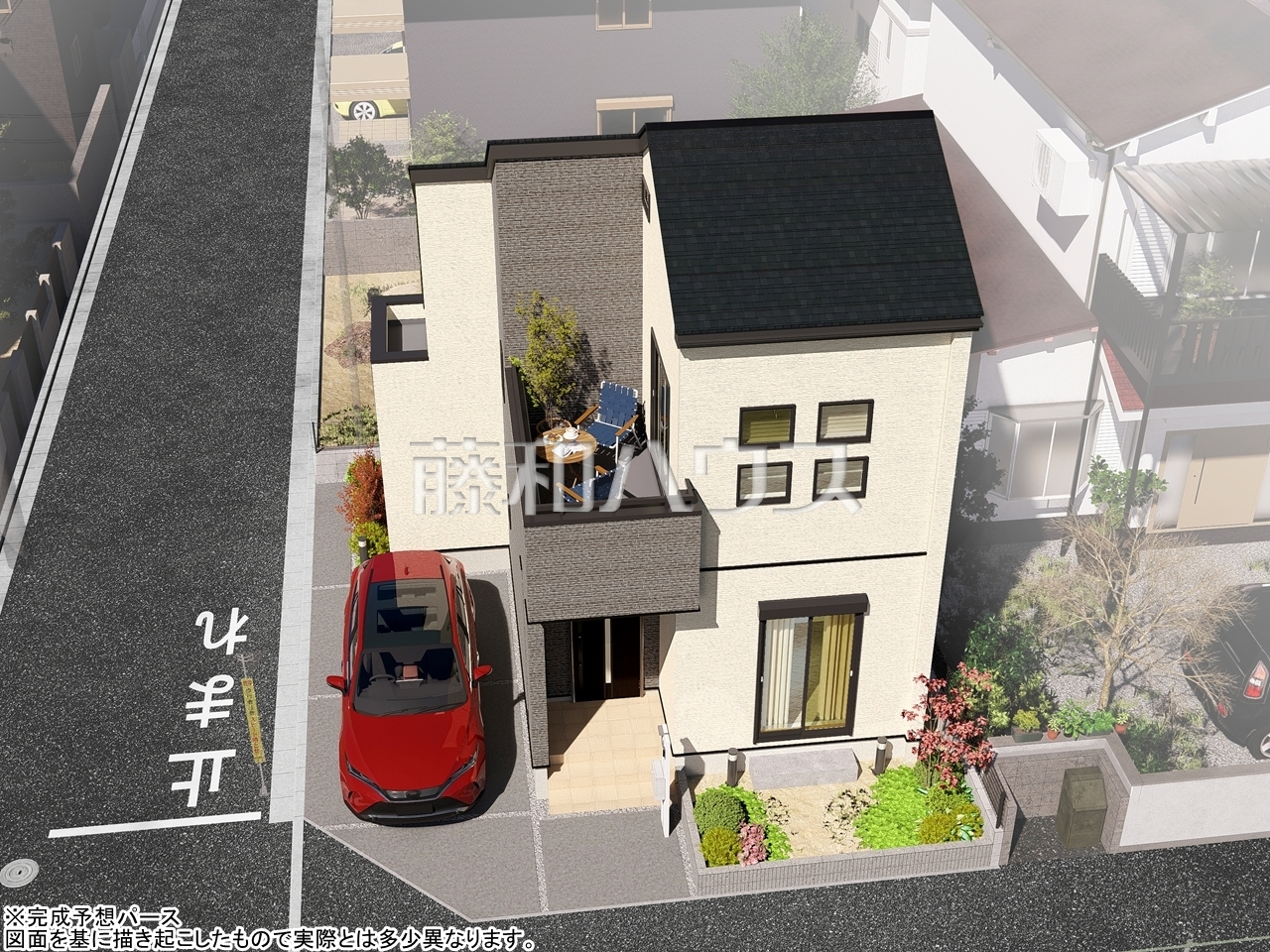 完成予想図(外観) 【小平市中島町】