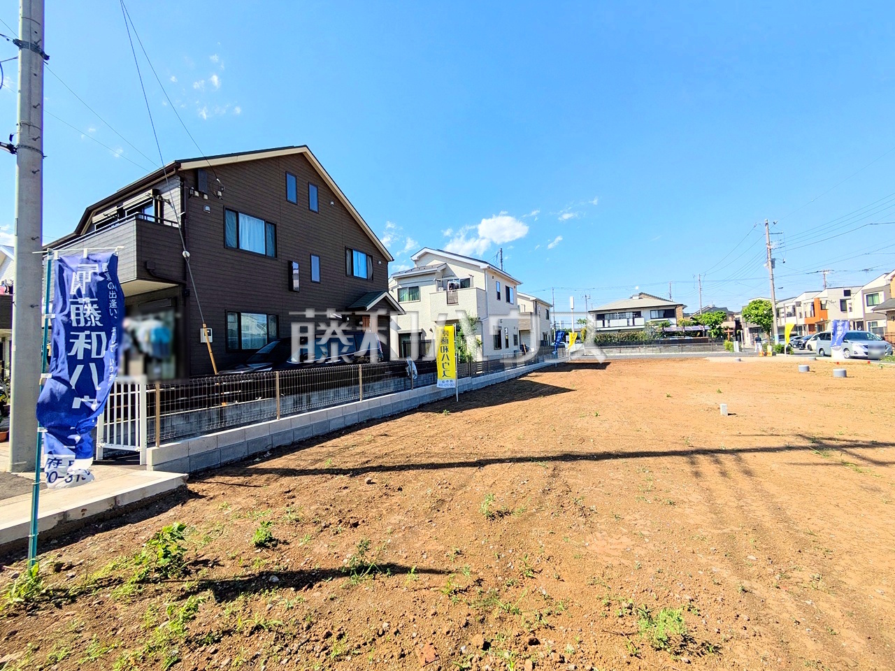 ≪現地外観≫参考プランをご用意いたしました。もちろんフリープランで建築可能! 【府中市住吉町4丁目】/撮影日:2026年5月29日