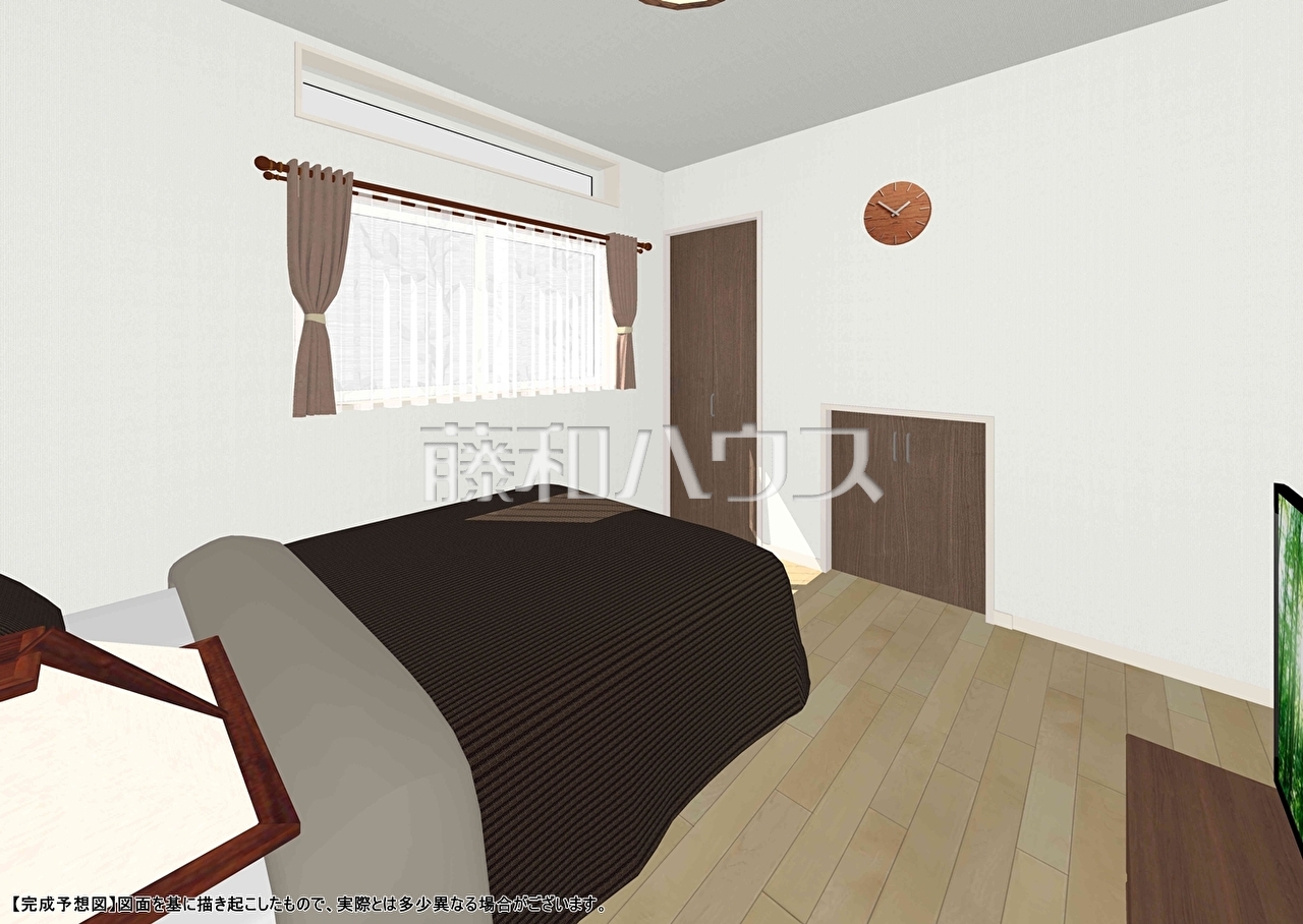 完成予想図(内観)各居室にはクローゼットを完備し、家具を置くスペースが確保しやすい設計がされております。【杉並区永福2丁目】