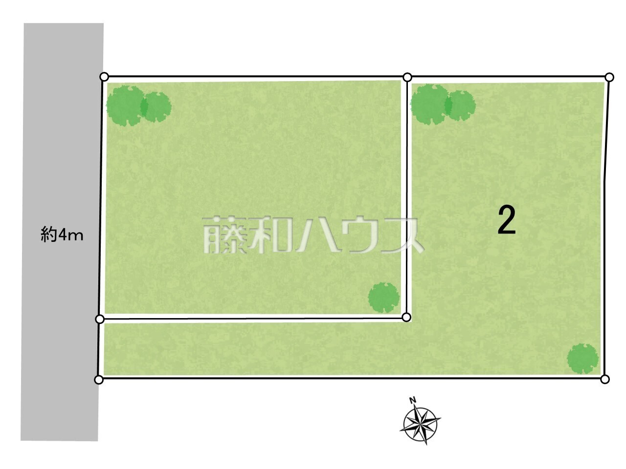 全体区画図 【八王子市中野山王1丁目】