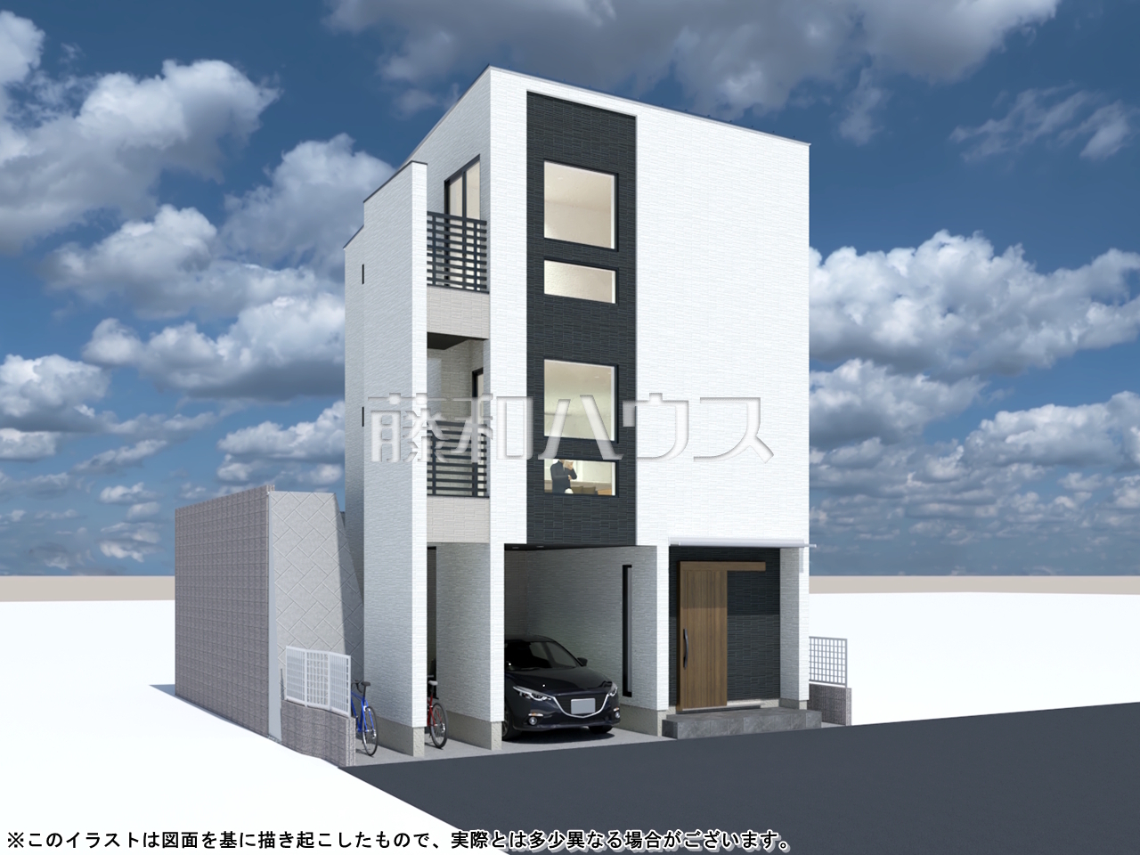 完成予想図(外観) 【日野市三沢3丁目】