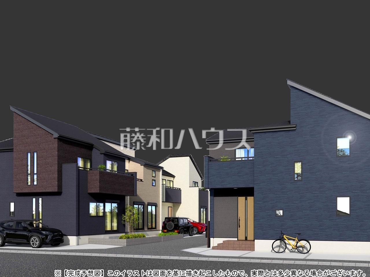 完成予想図(外観) 【立川市若葉町3丁目】