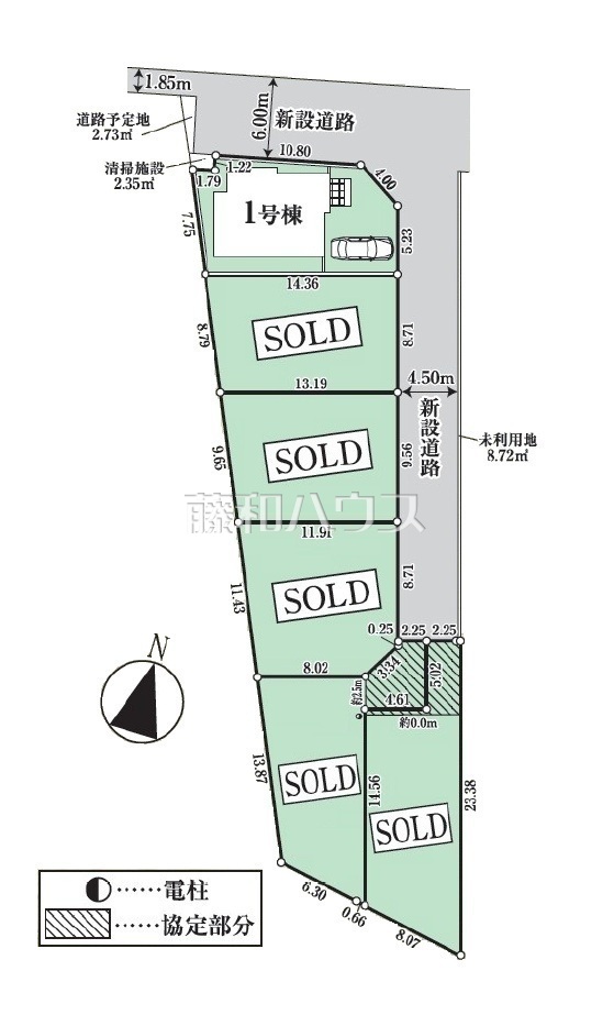 区画図 土日祝はもちろん、平日のご案内も可能です。まずはお気軽にお問合せ下さいませ。【清瀬市竹丘3丁目】