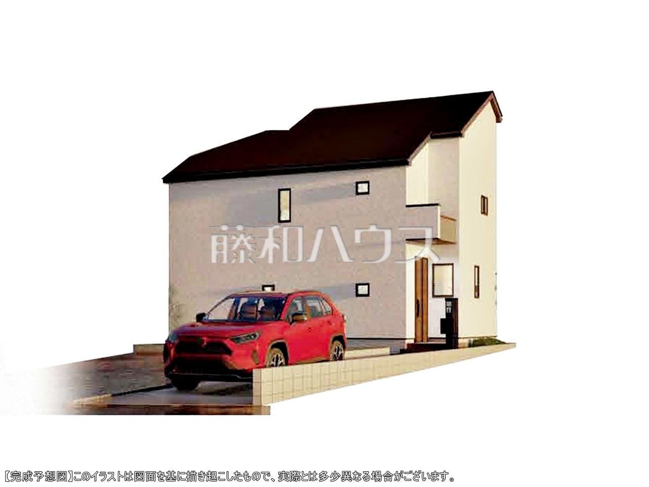 完成予想図(外観) 【調布市染地2丁目】