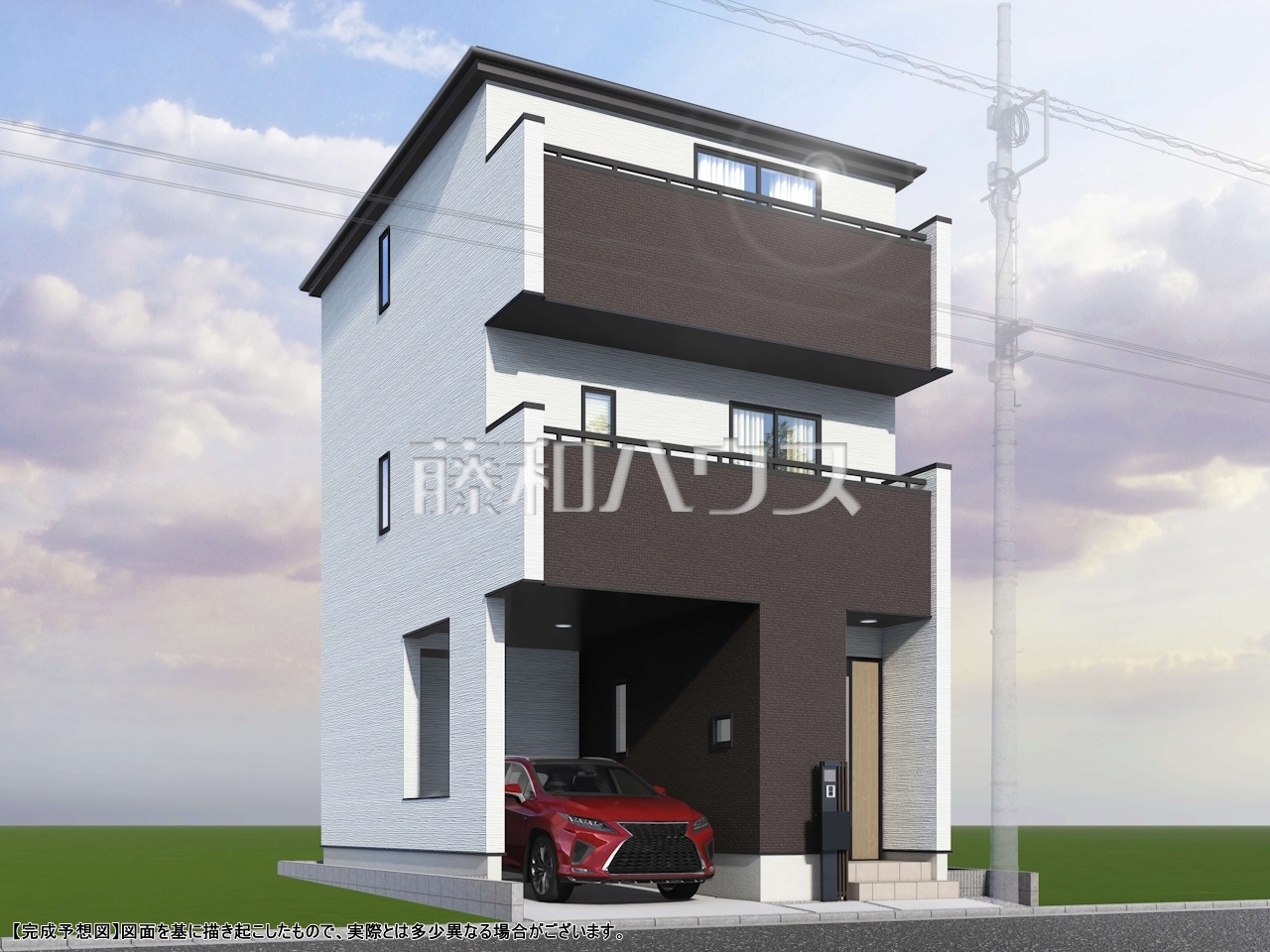 建物のプレゼンをさせていただきますので、実際の完成イメージを思い描いていただくことができます。お気軽にお問合せ下さい。 【朝霞市膝折町2丁目】