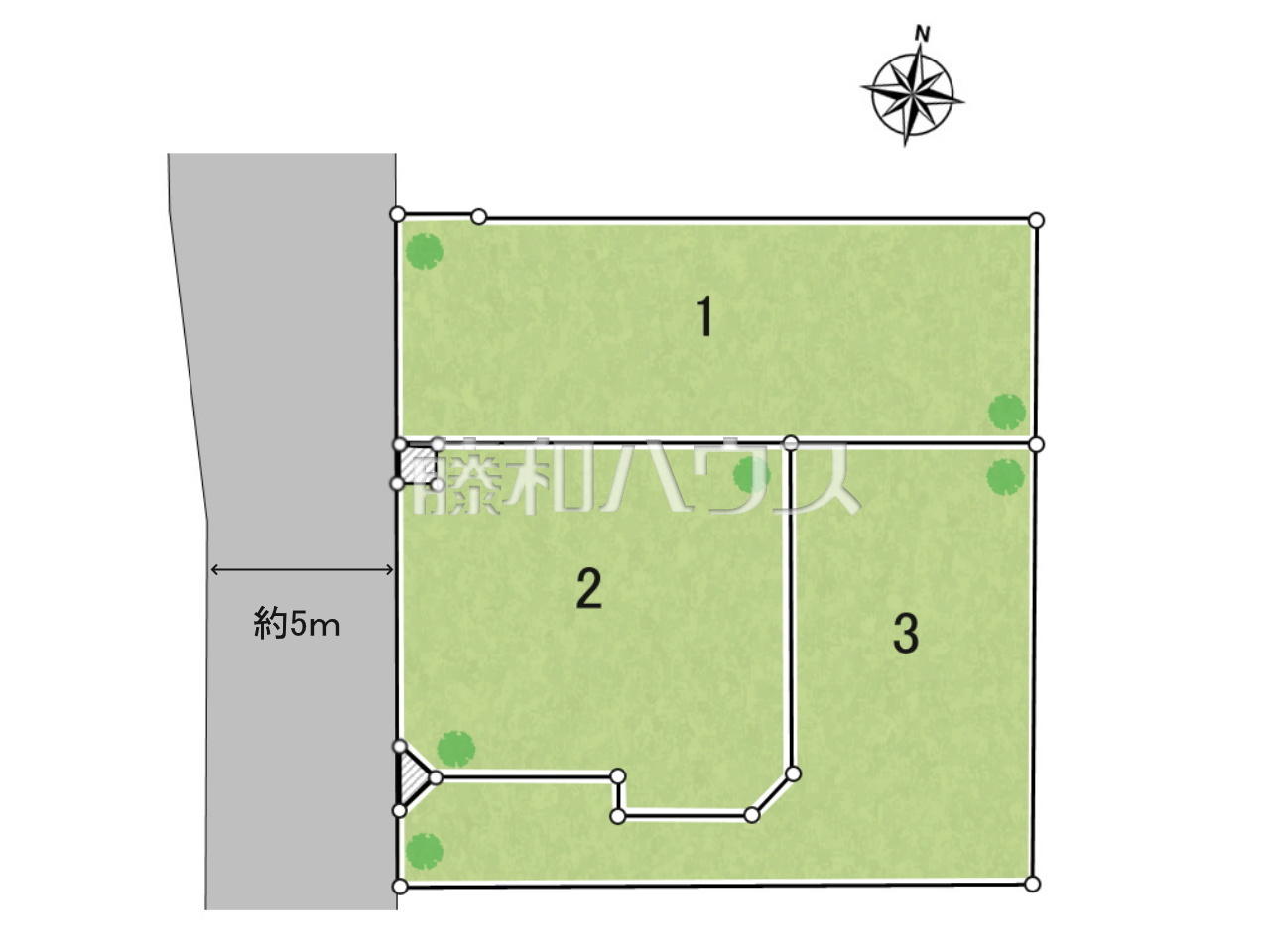 全体区画図 【練馬区田柄2丁目】