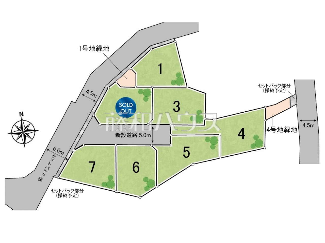 全体区画図 西武池袋線 東久留米駅 徒歩8分・ひばりヶ丘駅 徒歩17分【東久留米市新川町1丁目】