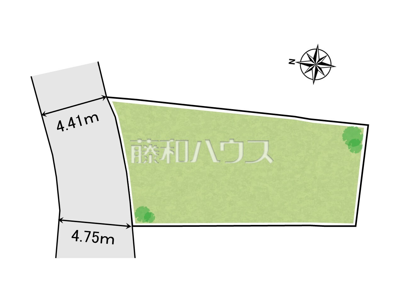 区画図 【八王子市緑町】