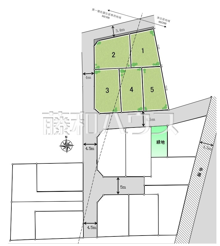 全体区画図 【西東京市中町6丁目】