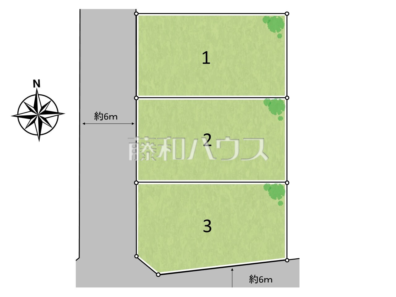 全体区画図 【日野市万願寺5丁目】