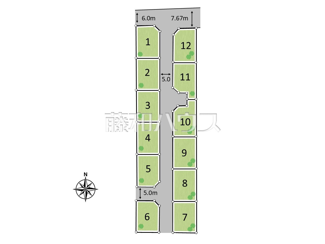 全体区画図 【小平市小川町1丁目】
