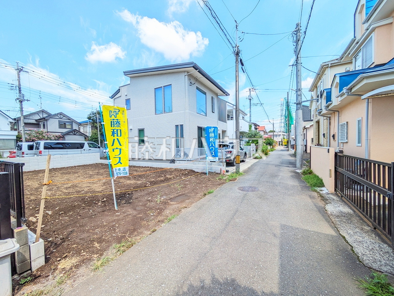接道状況および現場風景 【国分寺市日吉町3丁目】/撮影日:2026年8月24日