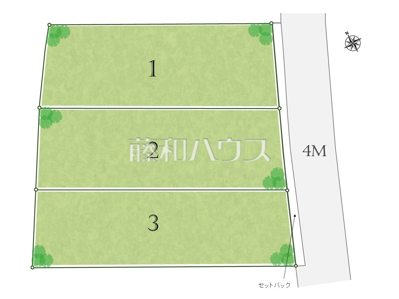全体区画図 【調布市西つつじケ丘4丁目】