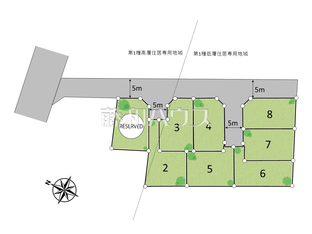 全体区画図 【立川市栄町2丁目】