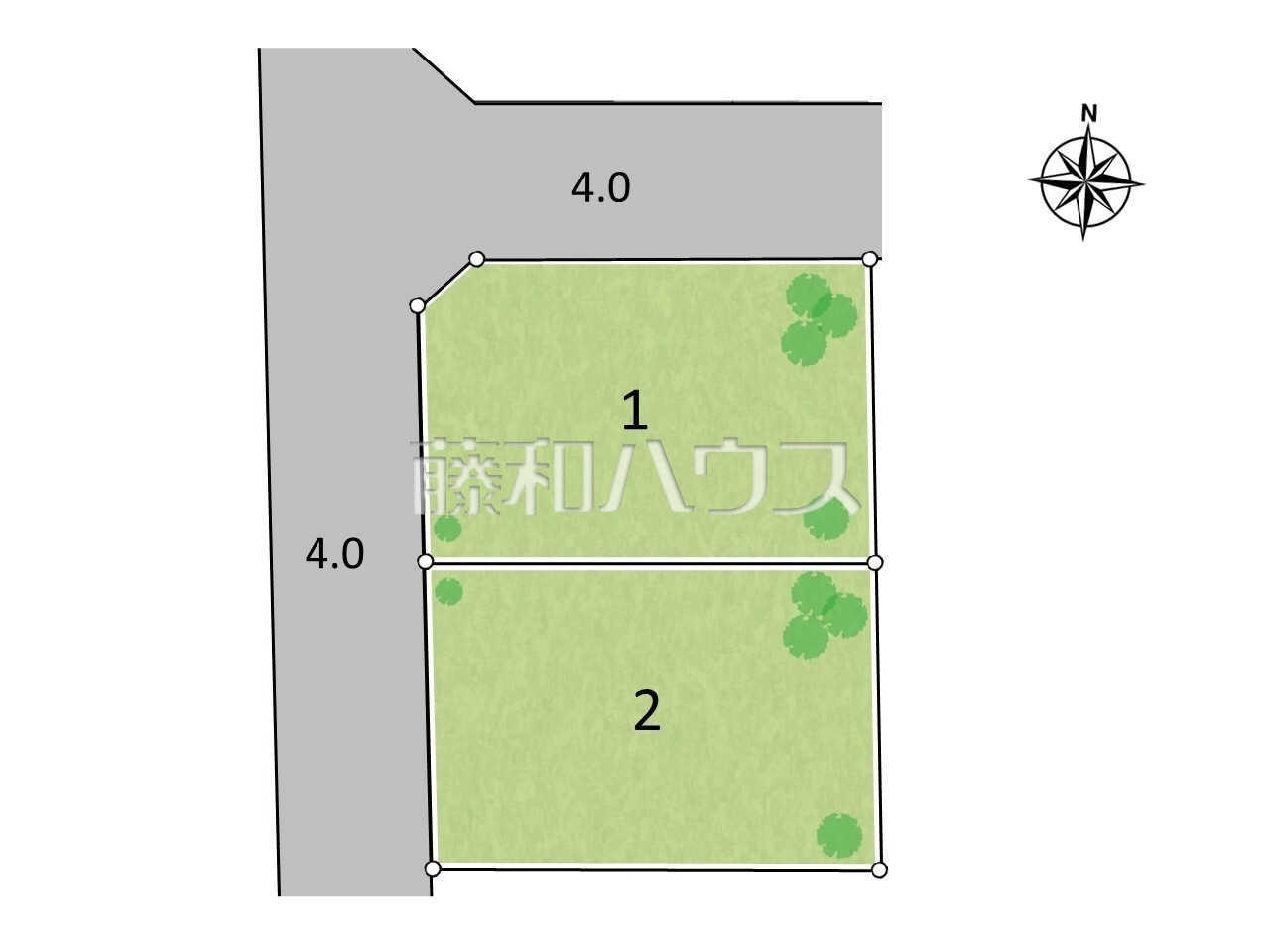 全体区画図 【小平市学園東町】