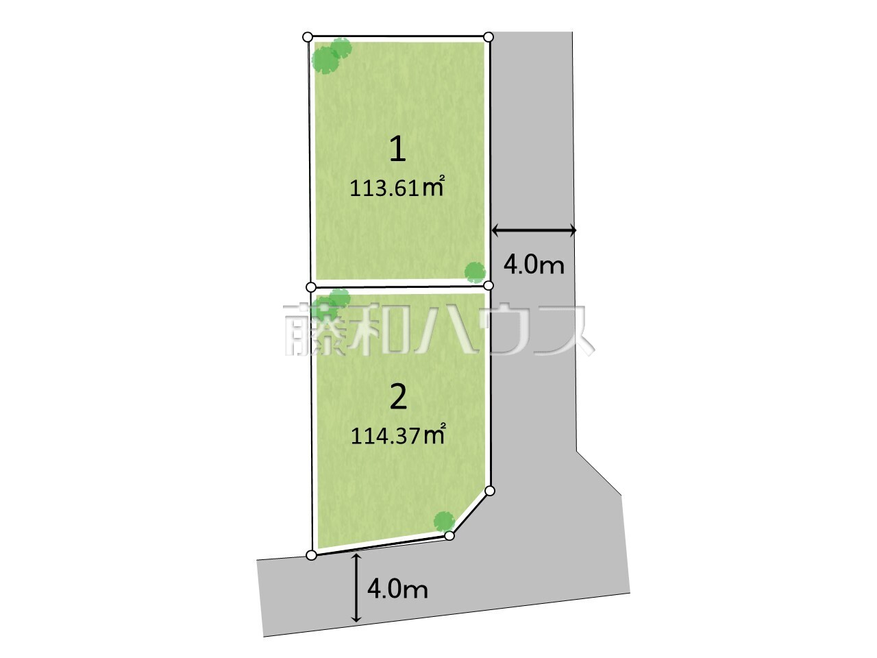 全体区画図 【小金井市関野町2丁目】