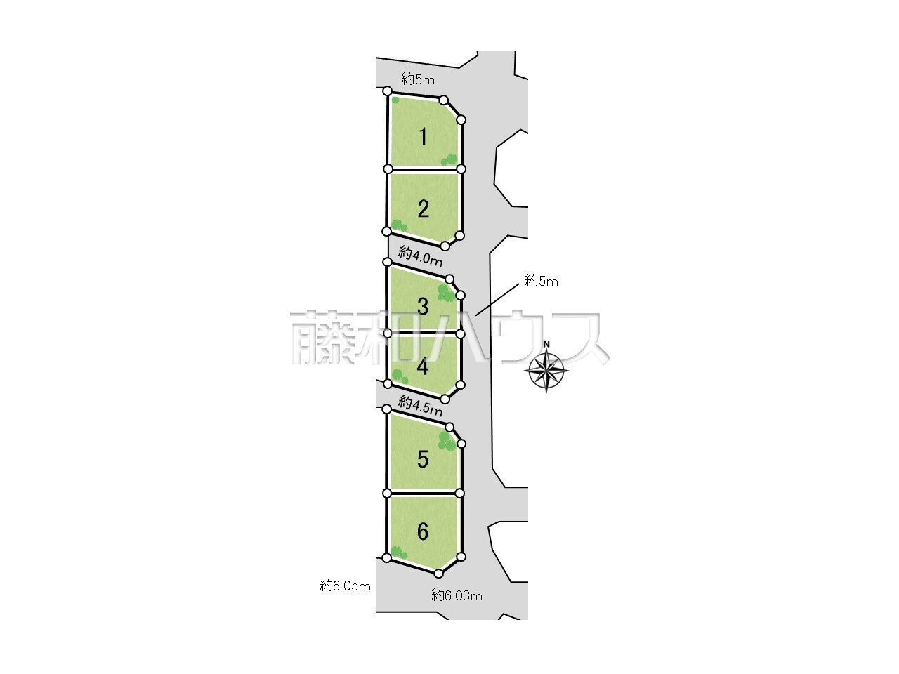 全体区画図 【小金井市貫井南町5丁目】