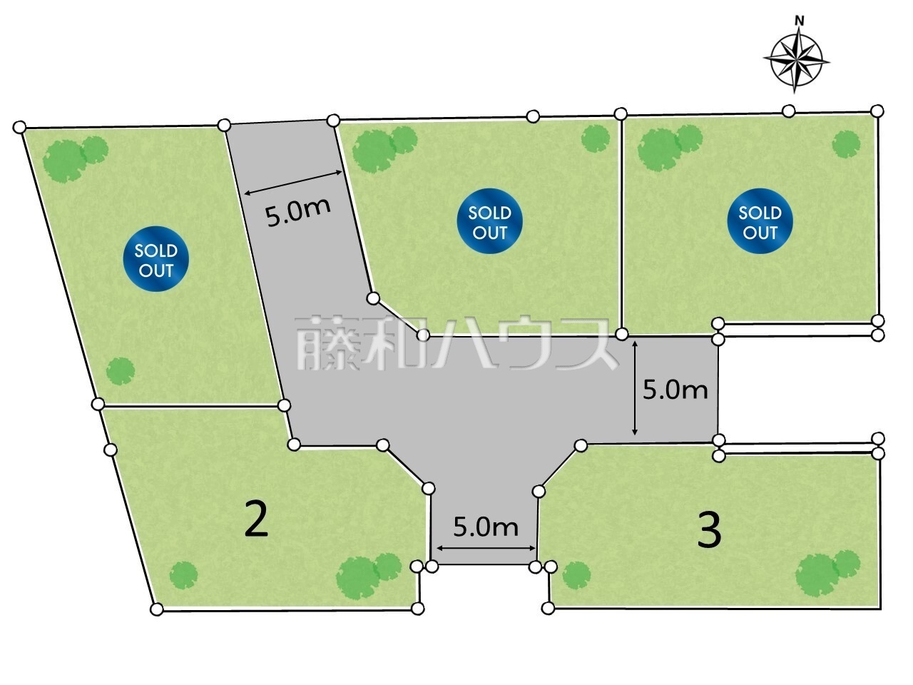 全体区画図 【国分寺市西町3丁目】