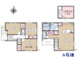 A号棟　間取図　2階にリビングを設置することで道路や外からの視線が届きにくい、プライバシー性の高いリビングでゆっくりと寛ぐことができます。【日野市多摩平５丁目】
