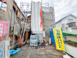 ≪2号棟　現地写真≫パントリやシューズインクロークなど収納重視の間取りです。【府中市西府町１丁目】