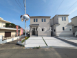 3号棟　外観　【八王子市石川町】
モノトーンを中心とした配色の現代的なデザイン。直線的ですっきりとしたスクエアなデザインが、お客様のお住まいを都会的に印象づけます。　