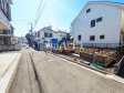 接道状況および現場風景　【新座市栗原３丁目】